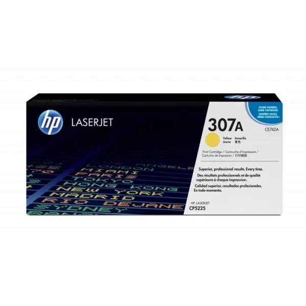 Toner HP 307A CE742A jaune authentique