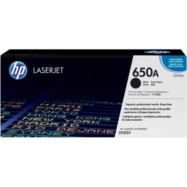 HP CE270A Toner 650A Original Laser Noir
