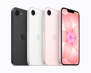 iPhone 17e — gamme de couleurs, visuel officiel Apple