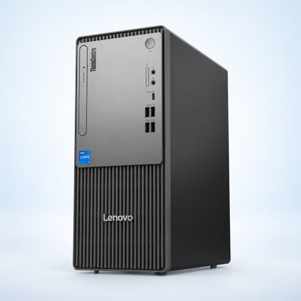 Ordinateur de bureau Lenovo ThinkCentre neo 50t, vue du boîtier